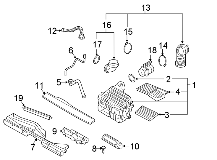 Volkswagen Tiguan Intake. Engine. ADAPTER. Hose. Air. Pipe. Elbow