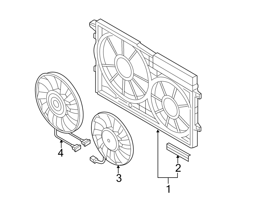 Volkswagen Jetta Engine Cooling Fan Motor - 1K0959455ET | Sheehy