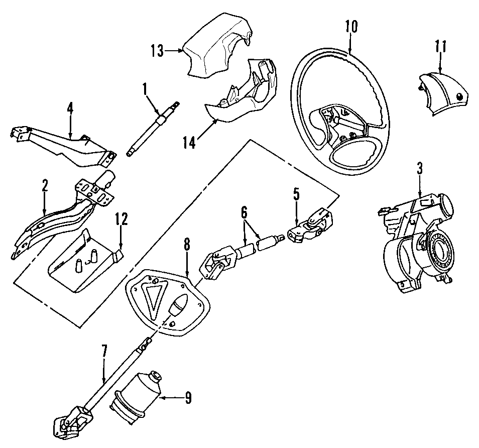 Volkswagen EuroVan Steering Column Cover (Lower). Eurovan ...